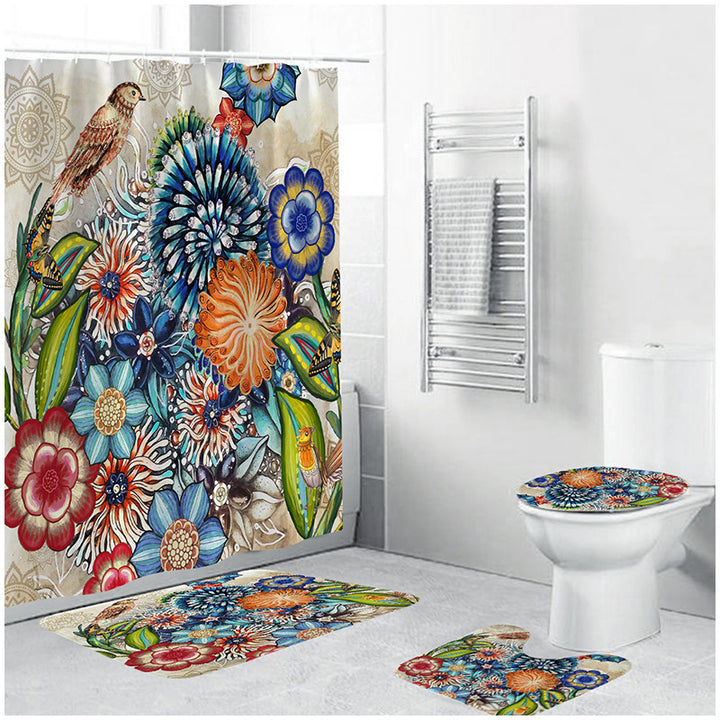 Blomsterdesign badesett Skanto