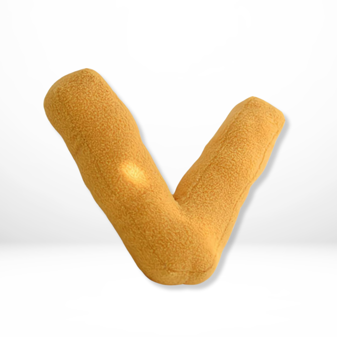 Norvo | Alfabetpute Velura – Myk fløyelsdekorativ pute i hver bokstav av alfabetet