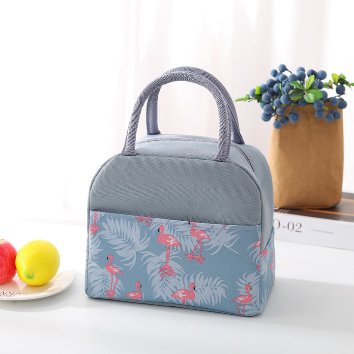Isolert Lunsjveske med Trendy Flamingo-Mønster Skanto