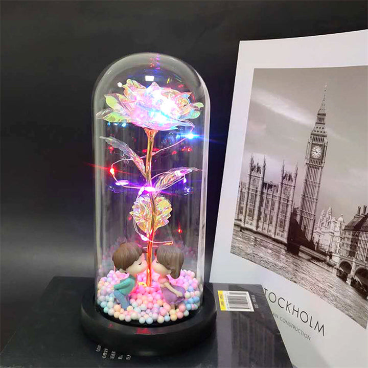 Gnistende rose ornamenter fortryller romantisk | Skanto