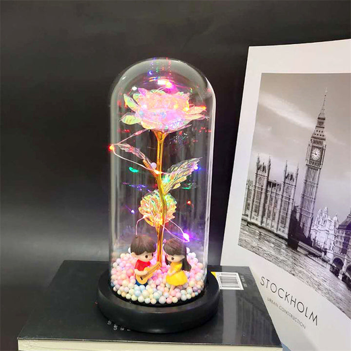 Gnistende rose ornamenter fortryller romantisk | Skanto
