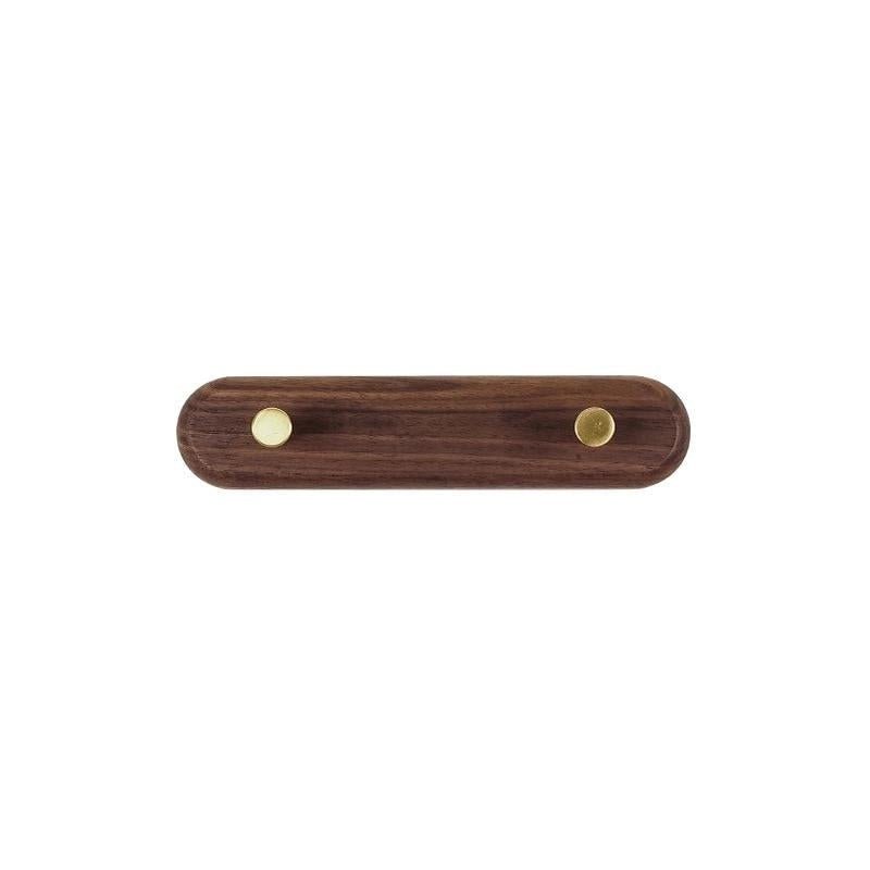 Skanto | WandHout – Minimalistisk treveggskleshenger med messing kroker