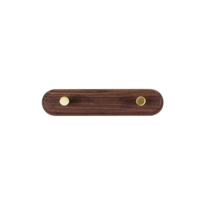 Skanto | WandHout – Minimalistisk treveggskleshenger med messing kroker