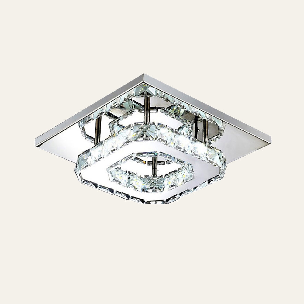 Skanto | Taklampe Krystall LED Moderne Innfelt Armatur