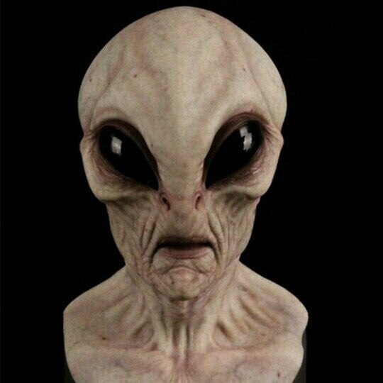 Alien-Mask | Realistiske Halloween Kostyme Tilbehør | Skanto