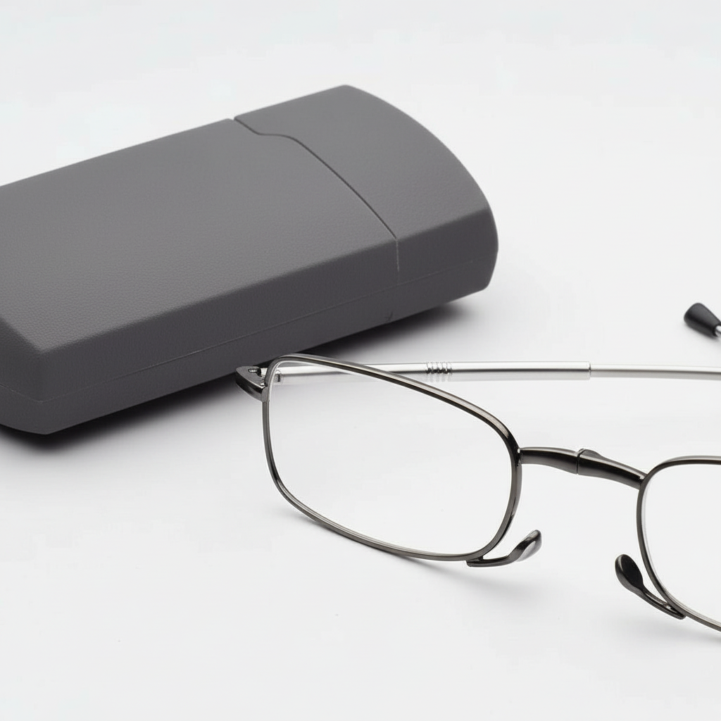 Faltbare Lesebrille – Tragbar mit Etui