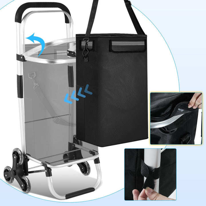 Shopping trolley shopping roller foldable 40L | Skanto