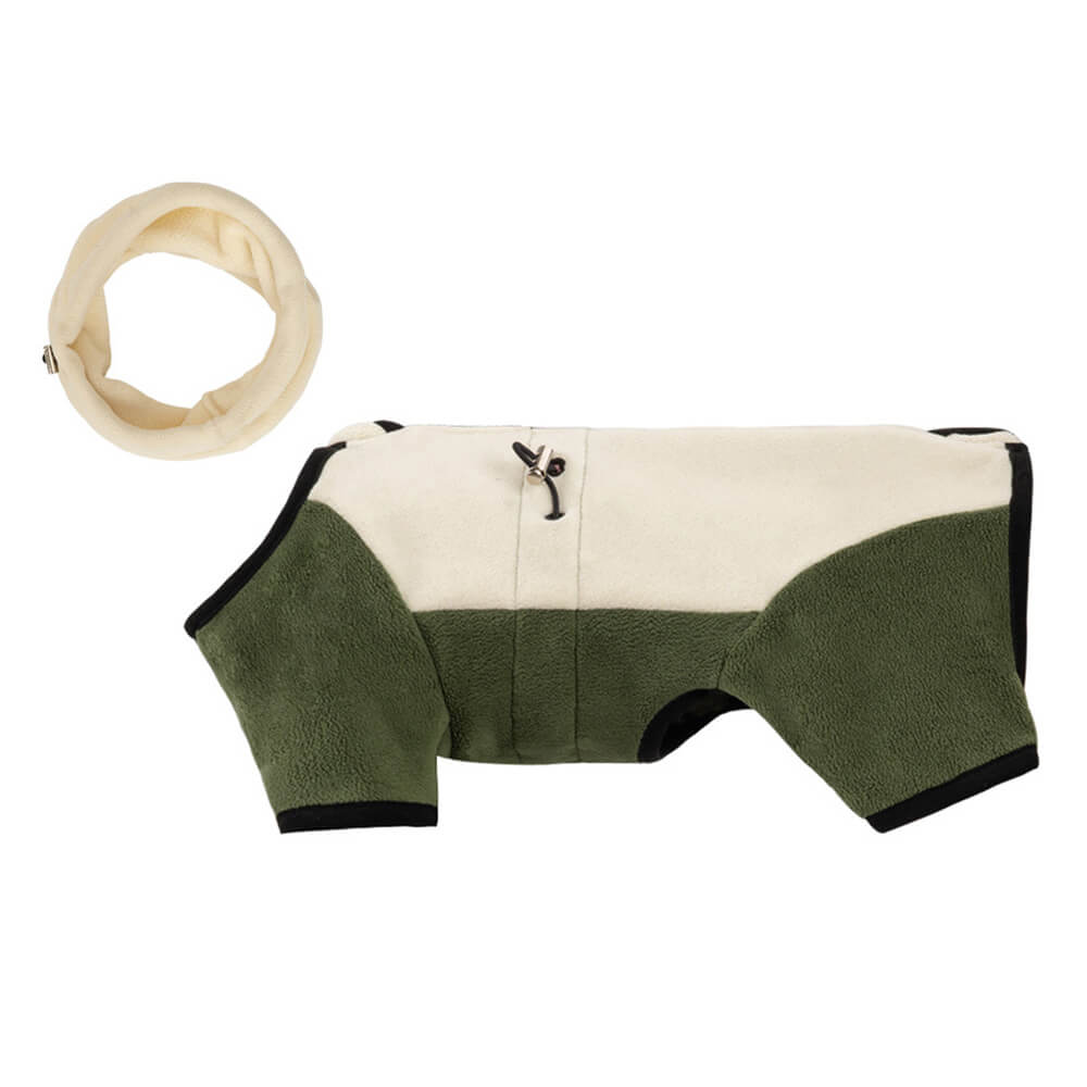 Skanto | Full Protection Polar Fleece Hundedress med Avtagbar Krage
