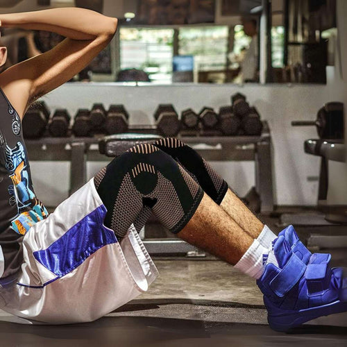 CopperFlex Kneebånd med kompresjon | for smertelindring - støtte - mobilitet - perfekt for utøvere, arthritis, seniorer og skadegjenoppretting Skanto