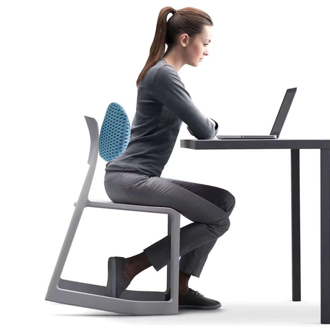 ComfortWave Lændestøttepute | for lindring av ryggsmerter - Ergonomisk design for kontor - Brukes til kjøring og hjemme Skanto