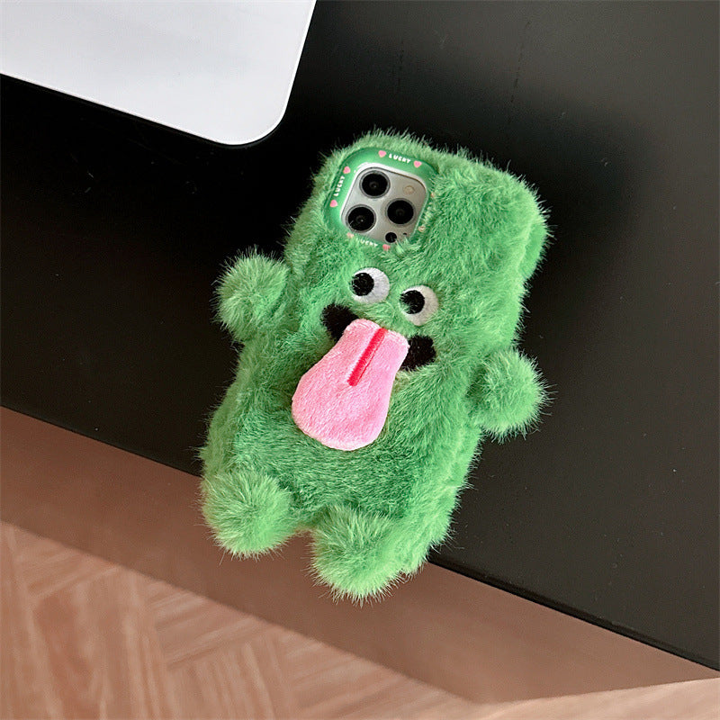 Skanto | Morsom tungsten ut plush telefonholder for iPhone