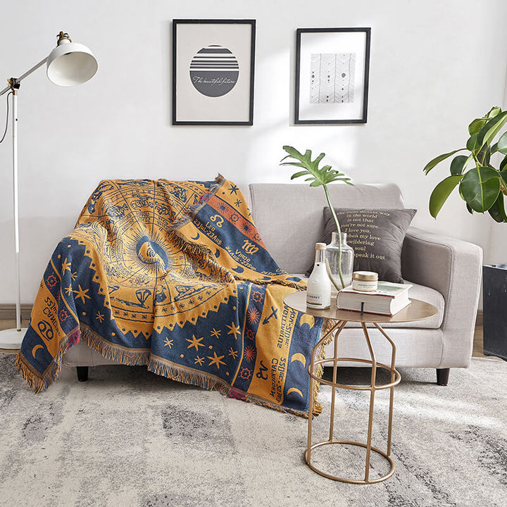 Bohemske strikkede kaster for sofasmykke | Skanto