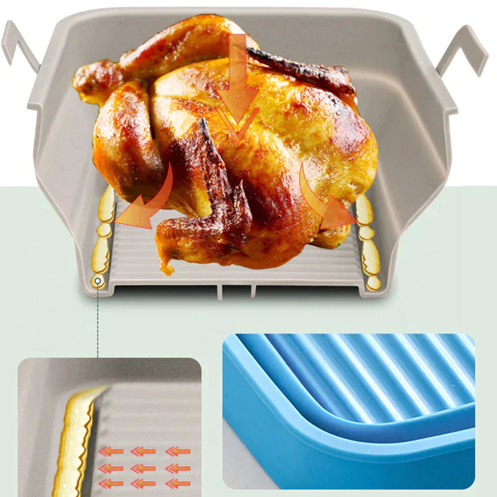Foldbar Air Fryer Silikon Bakepanne | Skanto