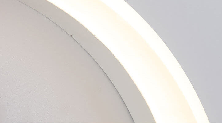 Skanto | Lumoshelf LED Vegglampe | Massiv Trematerial med Hylle | Rund Vegglampe | Varm & Hvit Lys