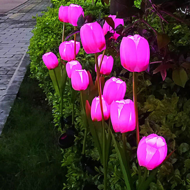 Skanto | Solar Tulip Plenlys Utendørs Hage LED Tulipan Blomsterlys Bakke Stakelandskapslys