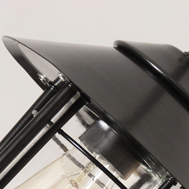 Industriell vintage aluminium bur glass 1-lampe utendørs vanntett pendellampe | Skanto