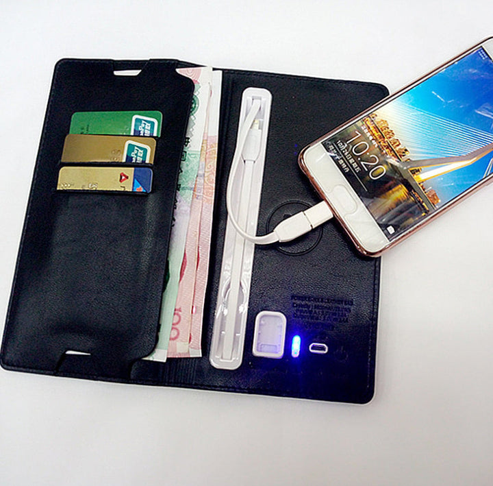 Skanto | 3-i-1 Utrolig Praktisk Lommebok Power Bank For Android & alle Telefon Typer