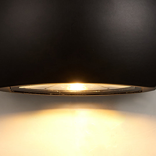 Moderne Industriell Halvsirkel Aluminium LED Utendørs Vegglampe For Hage | Skanto