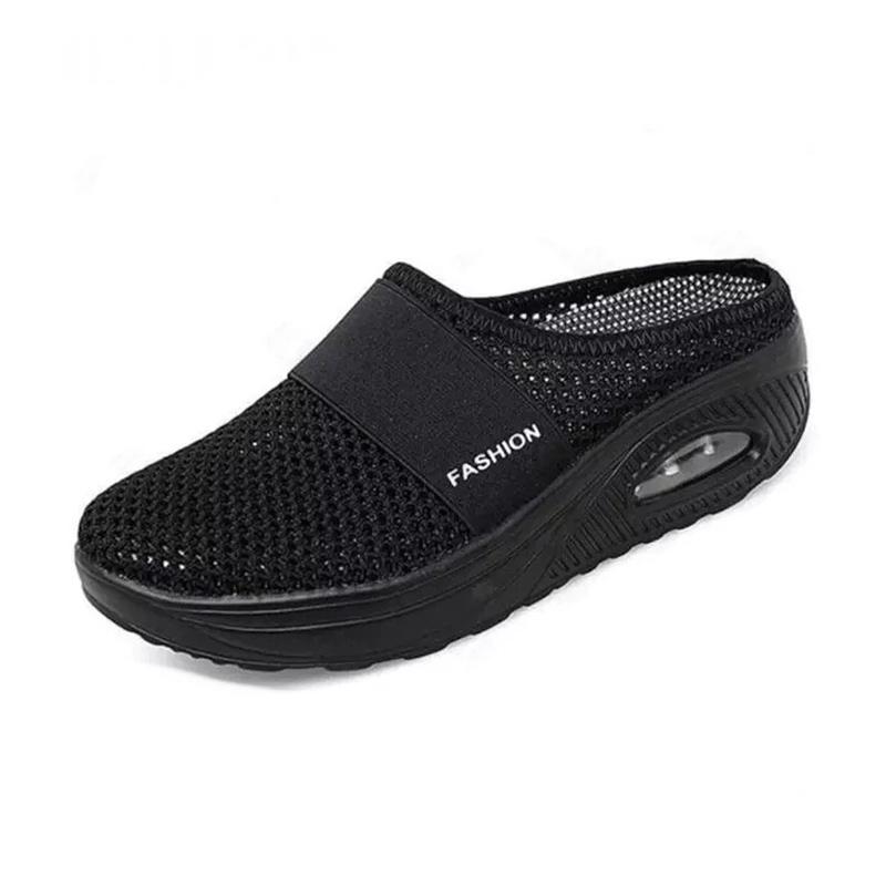 Skanto | Flate Slingback Sandaler Laget av Mesh