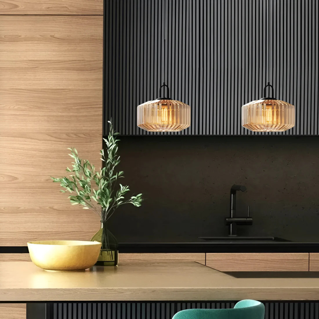 Skanto | Retro Farget Glass Pendellampe