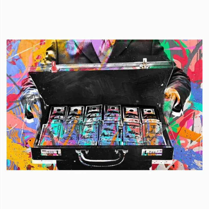 Gatekunst popgraffiti – lerretsbilde