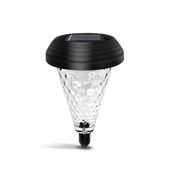 Moderne Solar Glass Cone LED Utendørs Hage Bakkeinnsatts Landskapslys | Skanto