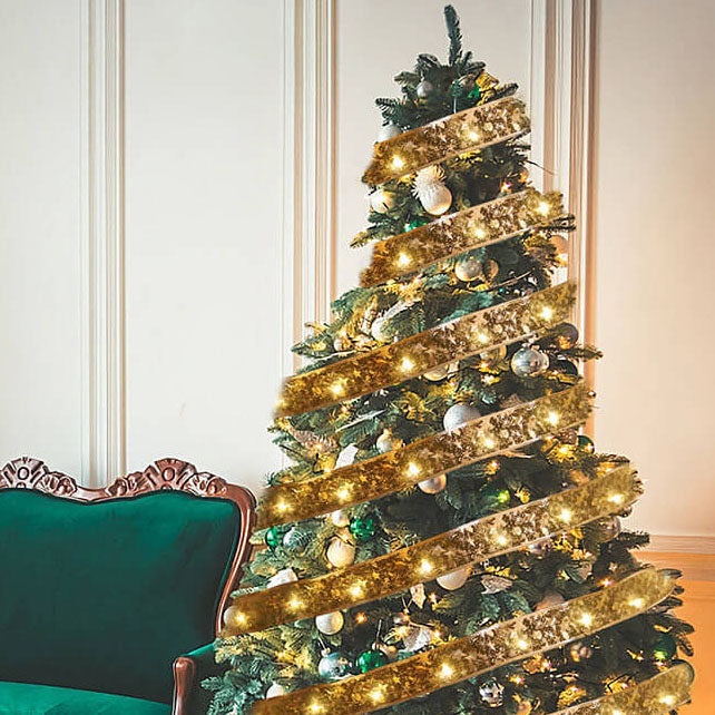 Norvo | Jule LED Kobbertråd Lys Båndlys Sløyfe Båndlys Lyskilder Dekorative Lys