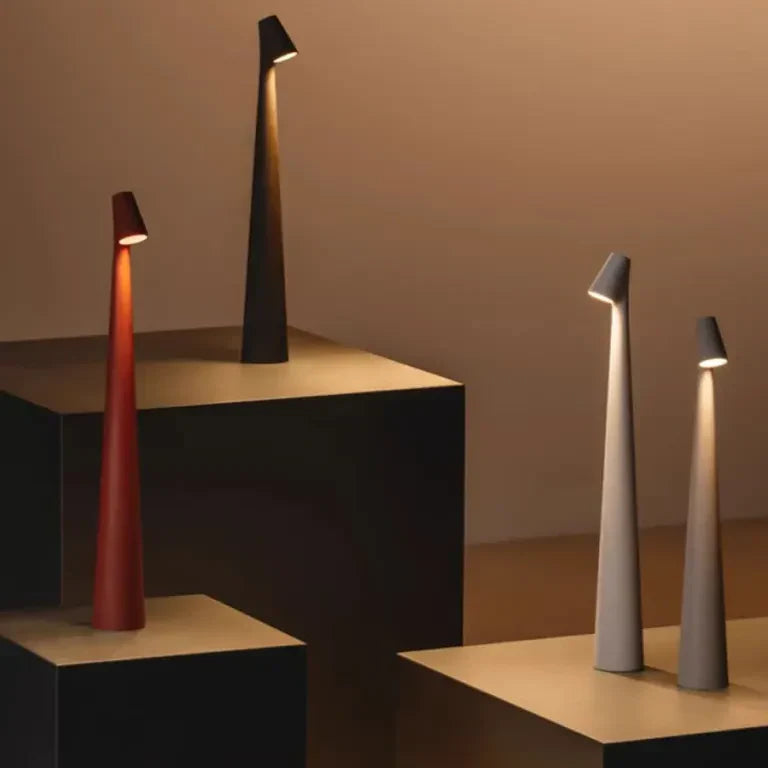 Skanto | Nordisk minimalistisk design stemningslampe | Trådløs | LED | Leselampe | Middagslampe
