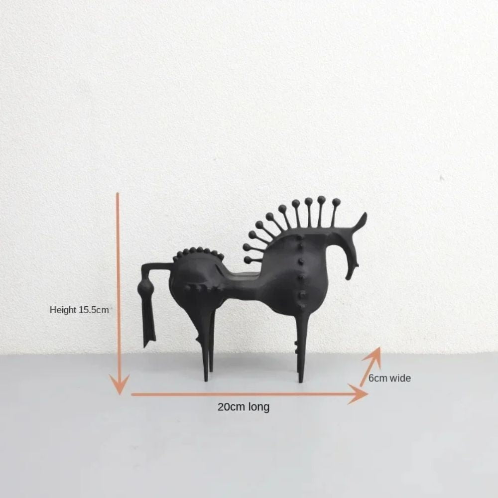Skanto | Black Stallion Metall Skulptur
