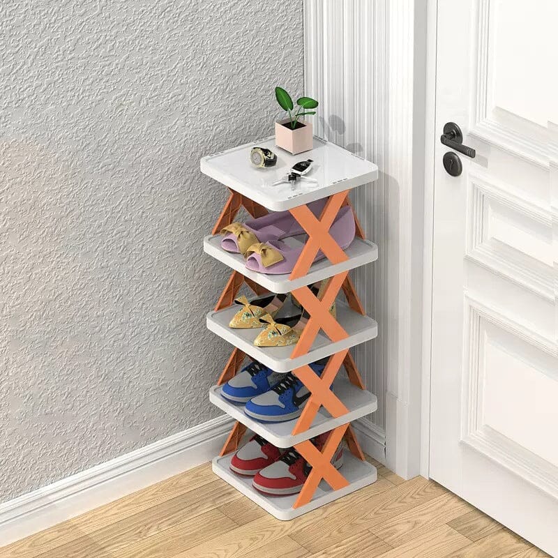 Foldbar Multi-Lags Skoholder, Skoplassering Hylle Organiser | Skanto