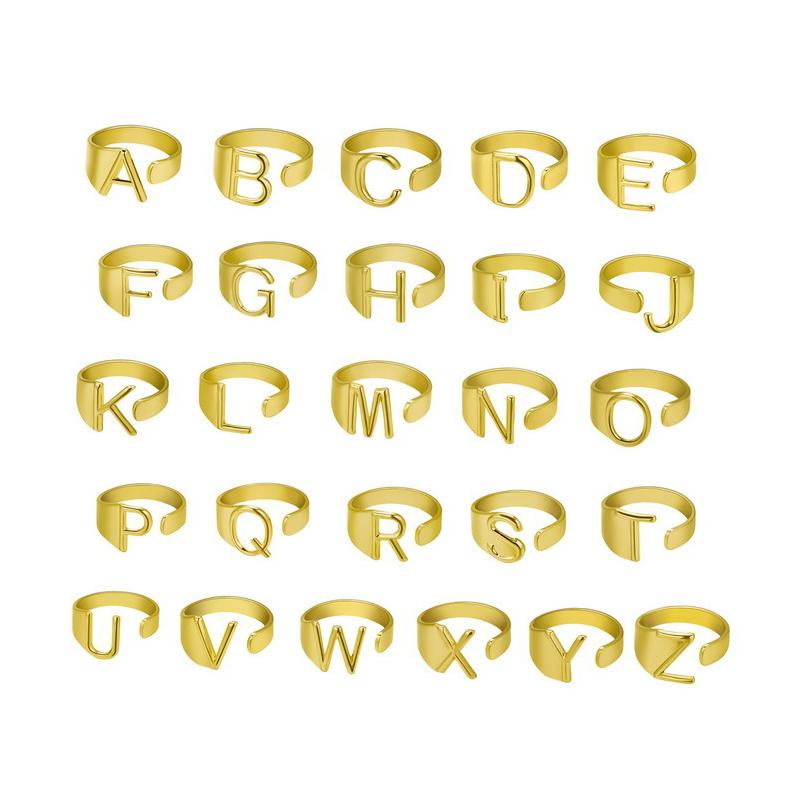 Skanto | Initial A-Z Bokstav Ring