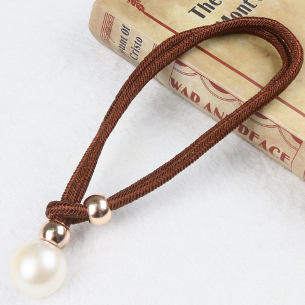 Skanto | Lyst Perle Gardin Snor Tilbake | 2 Pcs Sett