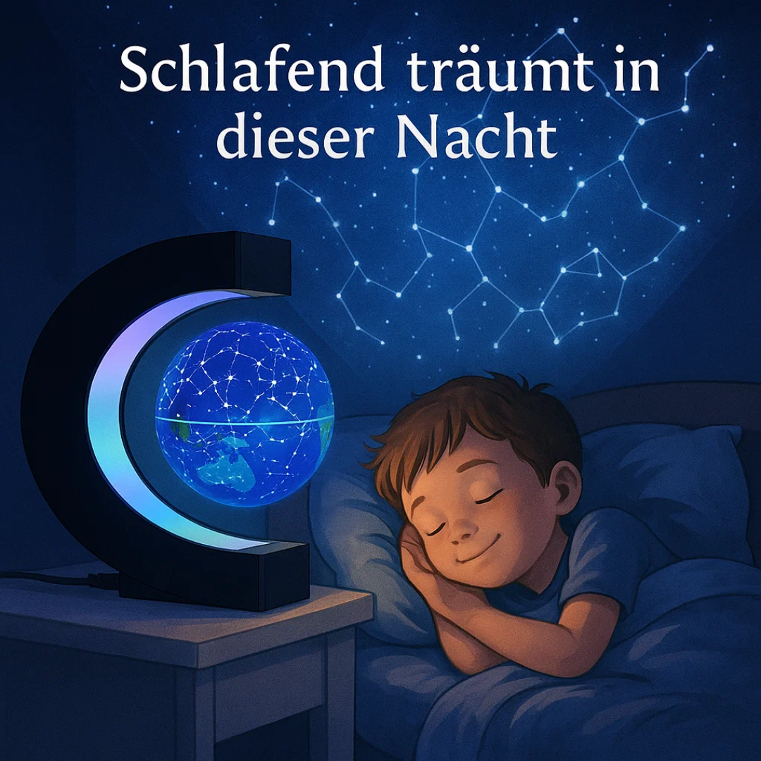 AstroGlobe LED-Weltkugel – Skjebende Globuslampe med Magnetaufhängung