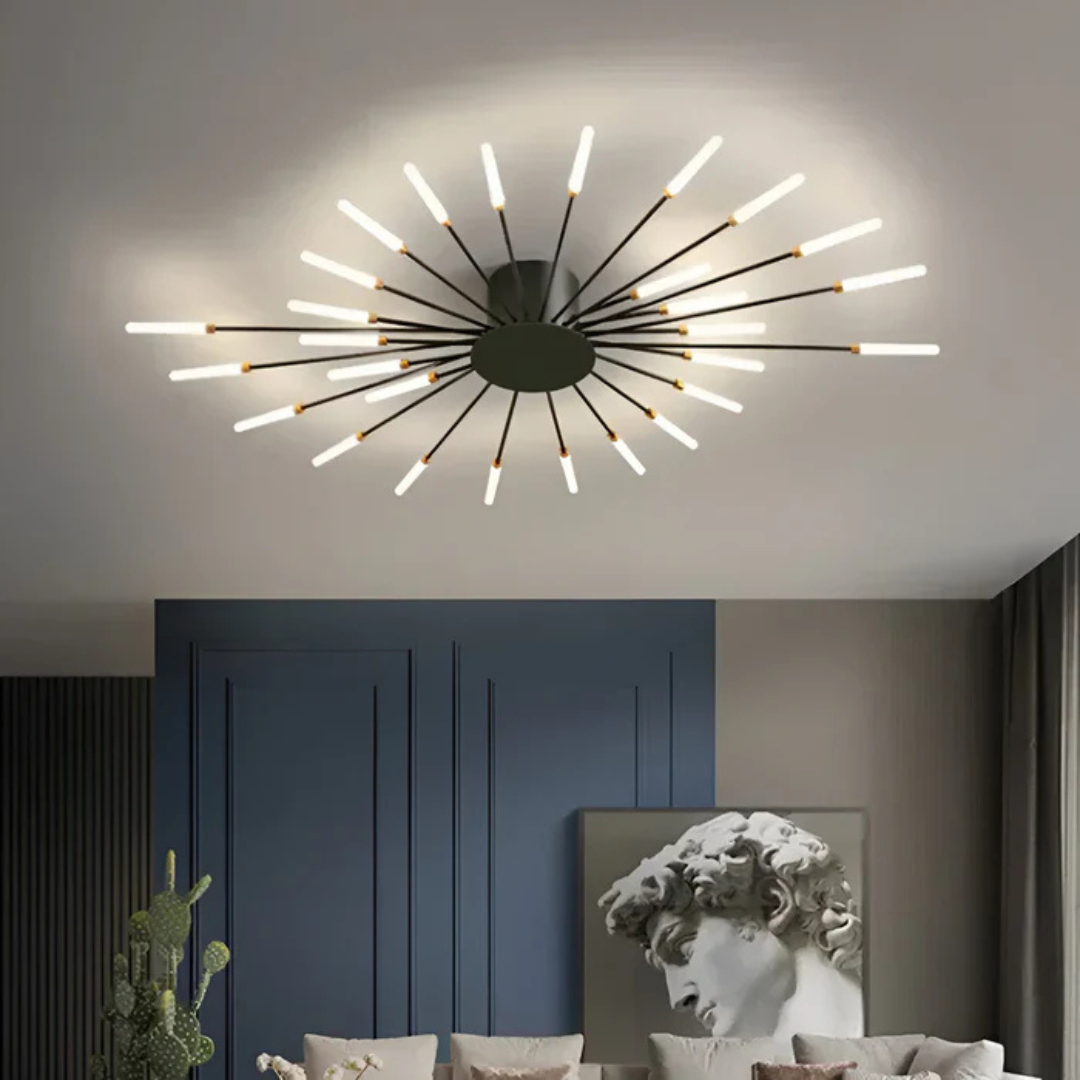 Skanto | Luksus LED Taklampe | Stilfull Takarmatur for Stue