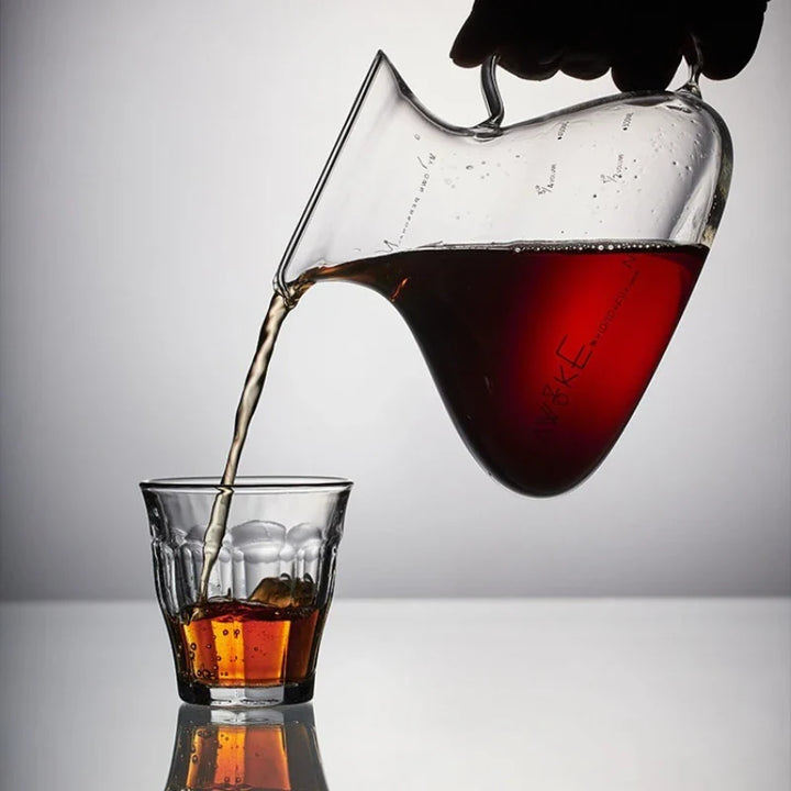 15oz Glass Pour Over Coffee Server Heat-Resistant Drip Brewing Carafe | Skanto