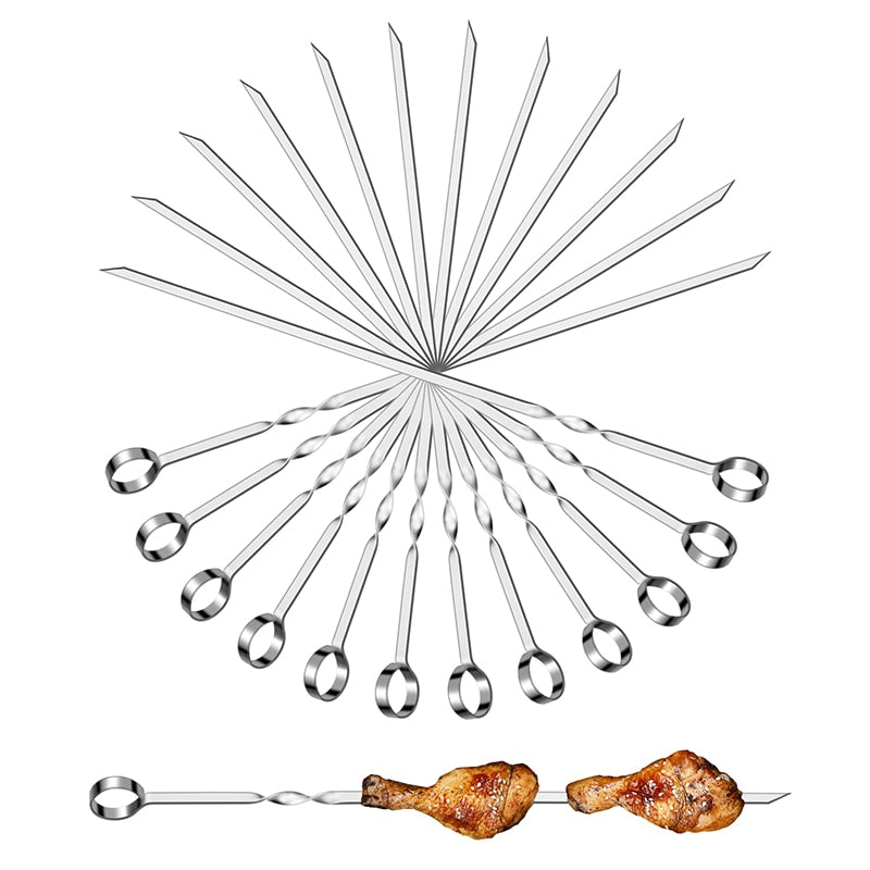 15pcs BBQ Spydersett Med Børste Grill Utendørs Grilltilbehør | Skanto