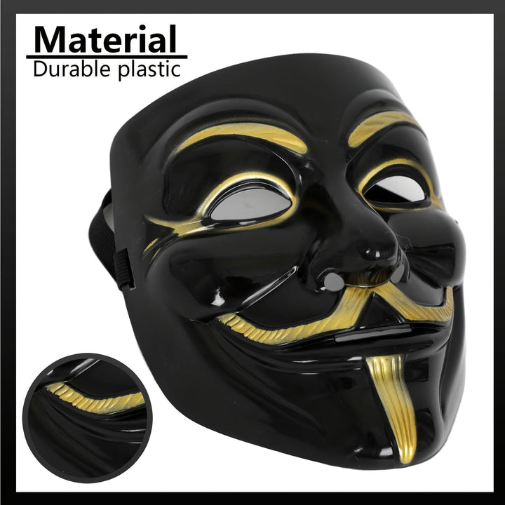 Skanto | Herres Full Face Plast Halloween Maske | Anonymous Cosplay
