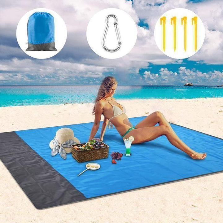 Skanto | Bærbar Anti-sand Strandteppe - for Park, Strand og Piknik