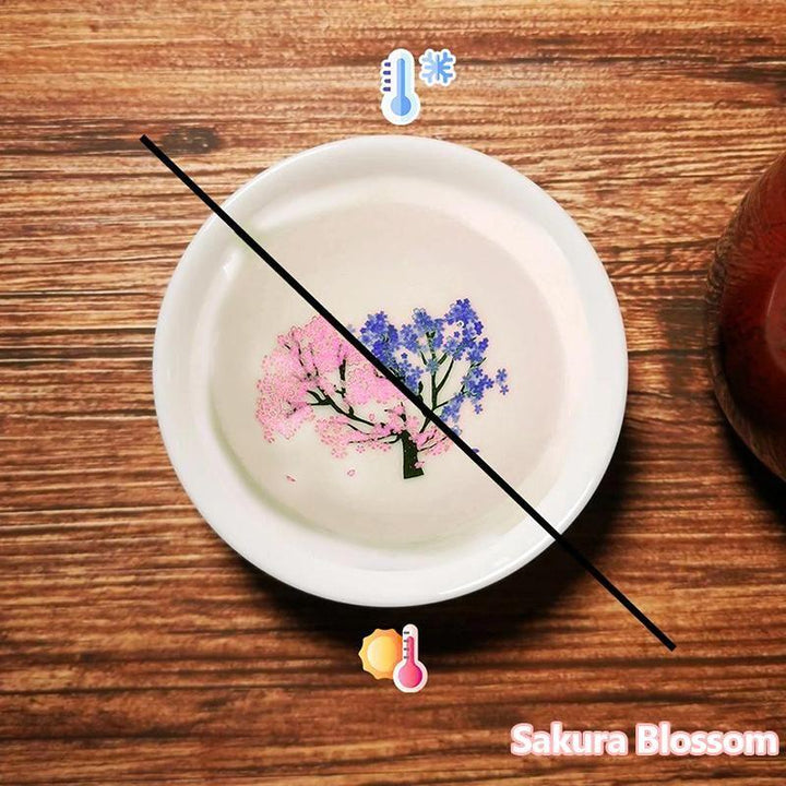 Skanto | Magisk Kald Varm Temperatur Farge Skiftende Sakura Sake Kopp
