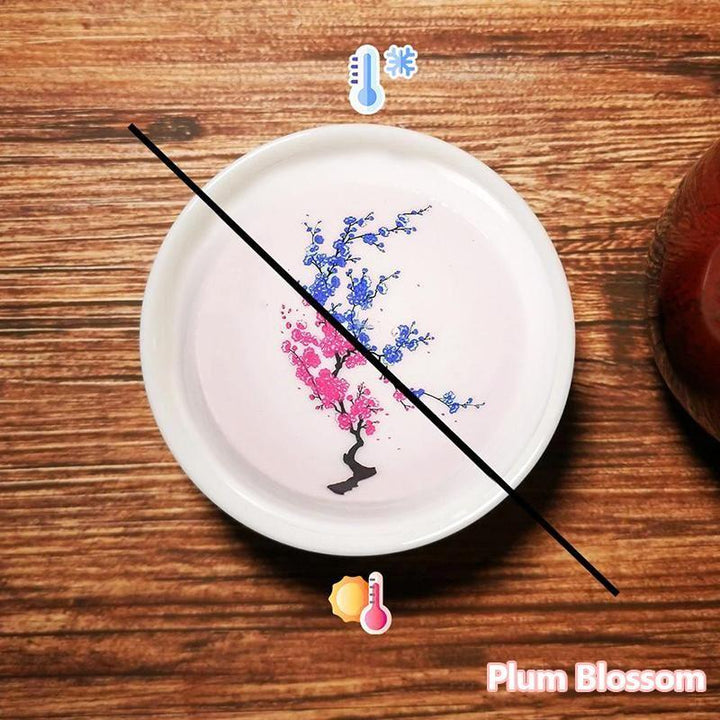 Skanto | Magisk Kald Varm Temperatur Farge Skiftende Sakura Sake Kopp