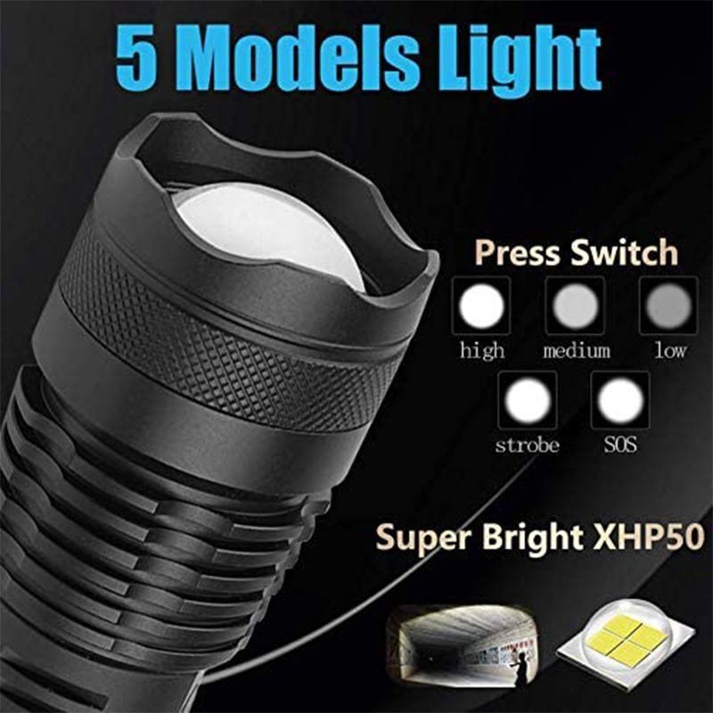 Skanto | USB-lading Vanntett P50 LED-lommelykt