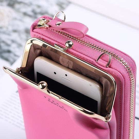 Skanto | Myk Lær Crossbody Mobilveske