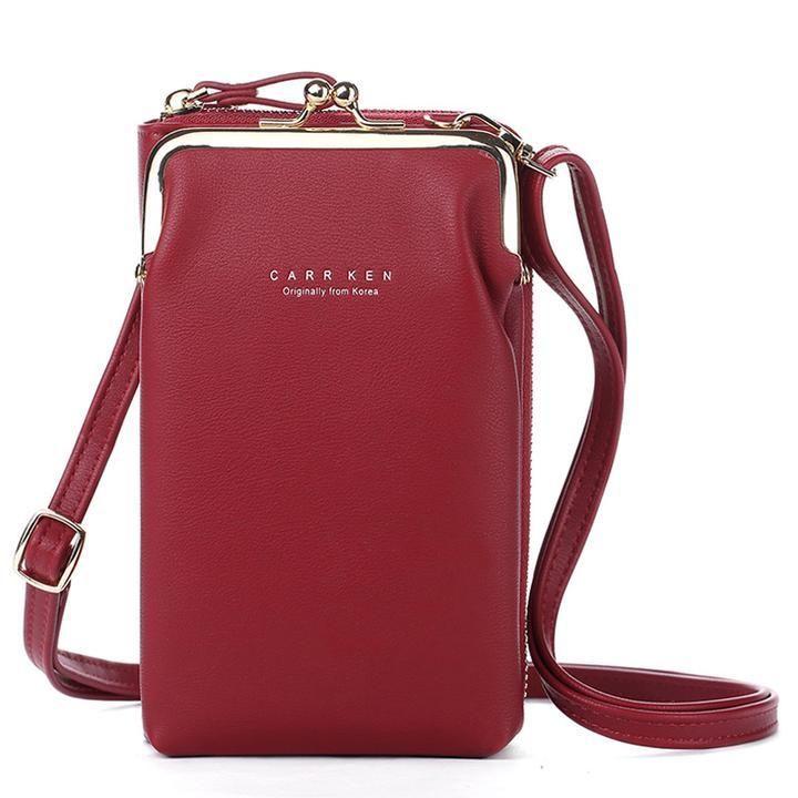 Skanto | Myk Lær Crossbody Mobilveske