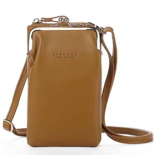 Skanto | Myk Lær Crossbody Mobilveske