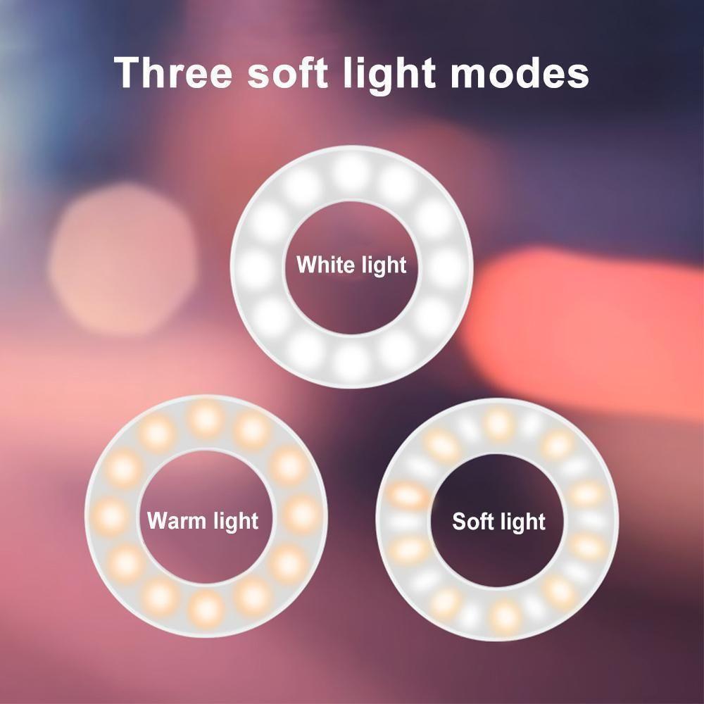 Skanto | Selfie Ring Light med mobiltelefonholder stativ