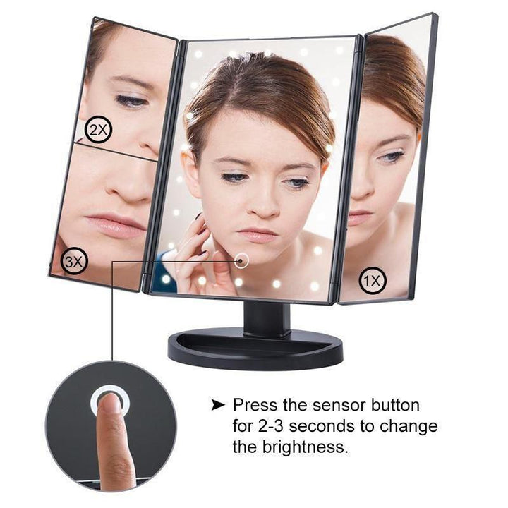 Skanto | Belyst sminkespeil, 24LED