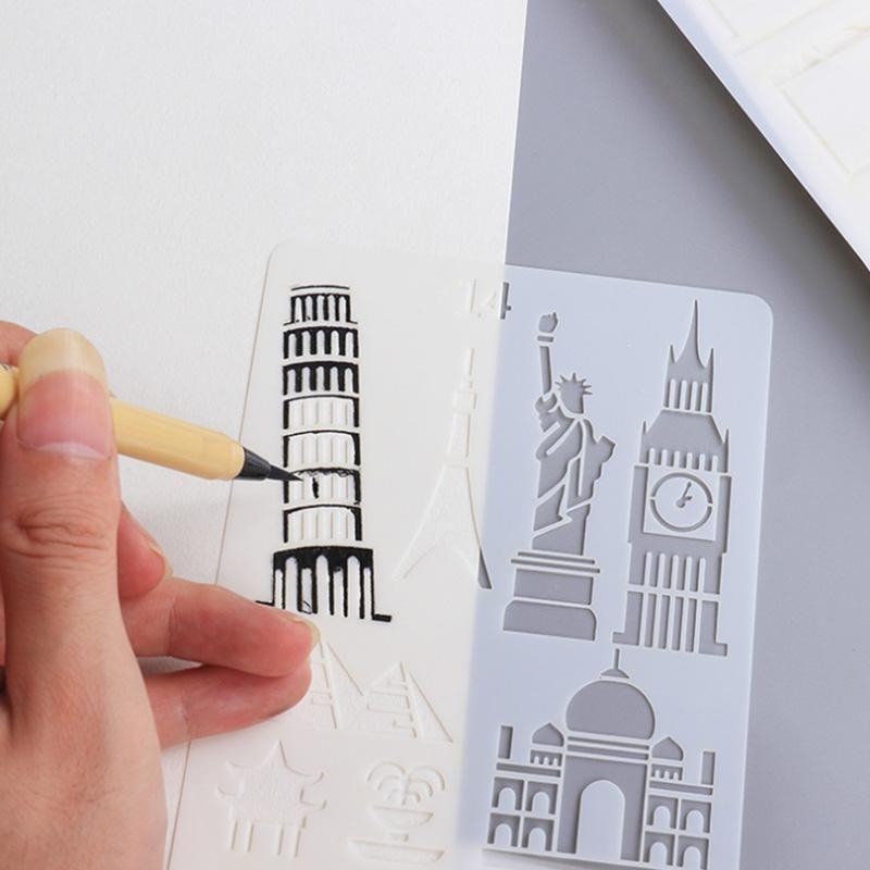 Skanto | Hurtigtegning Maler for Stencil Art (12 Ark/Sett)