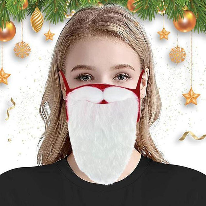 Skanto | Santa Beard Face Mask Kostyme (2 stk i ett sett)