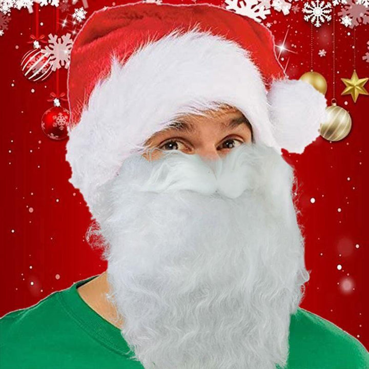 Skanto | Santa Beard Face Mask Kostyme (2 stk i ett sett)