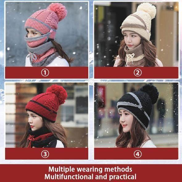 Skanto | 3PCS Kvinner Vinter Halssett
